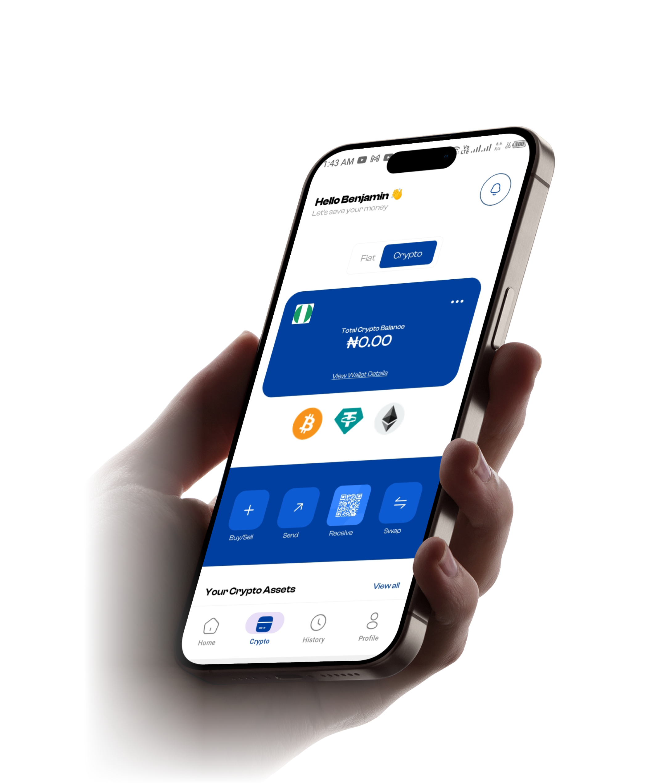 UltraApp main screen
