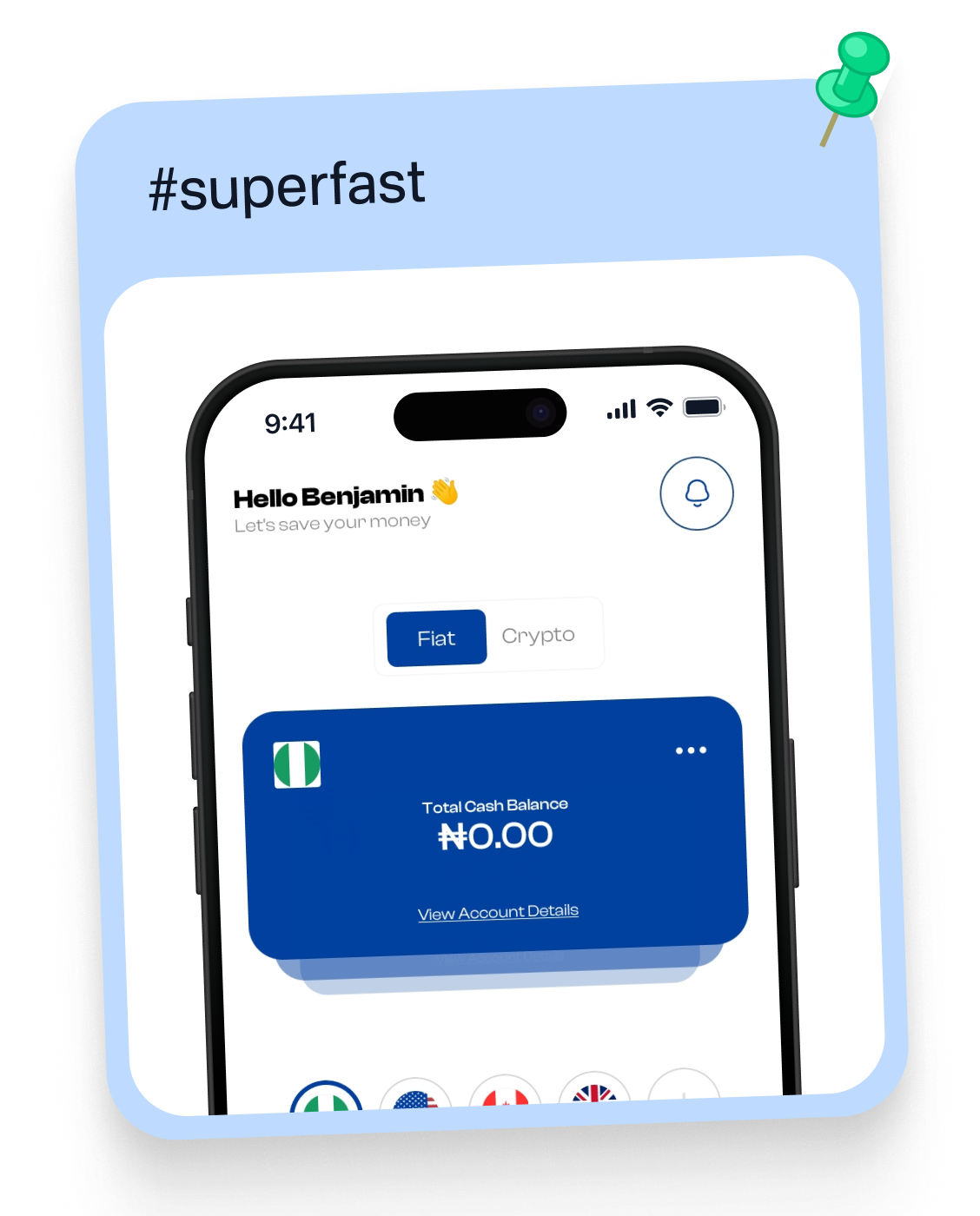 UltraApp main screen